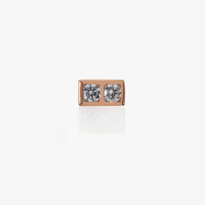 Code Dash Stud (14K Gold) - Carrie K. 