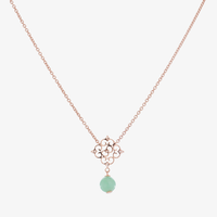 Blessings Jade Necklace (14K Gold) - Carrie K. 