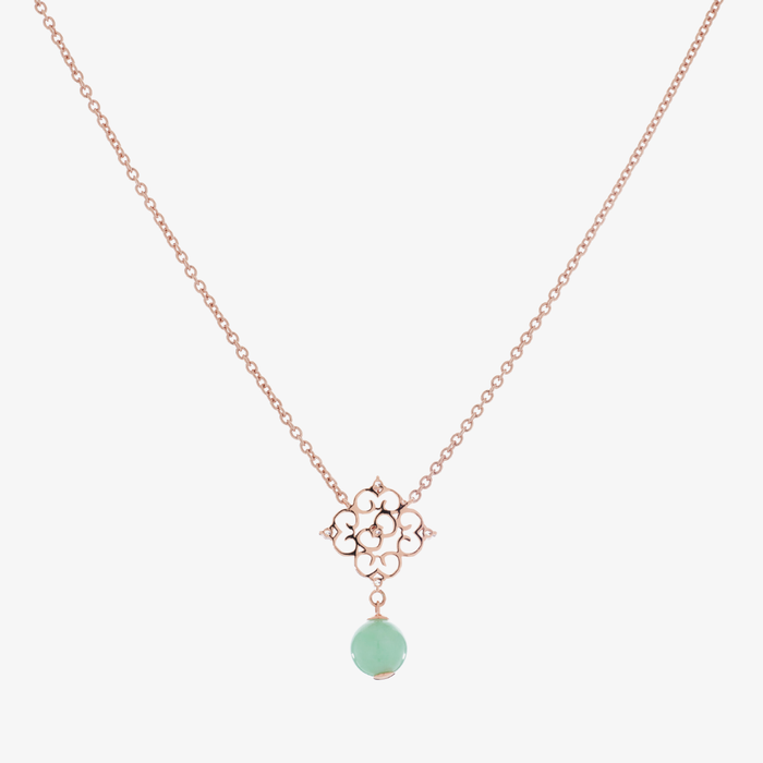 Blessings Jade Necklace (14K Gold) - Carrie K. 