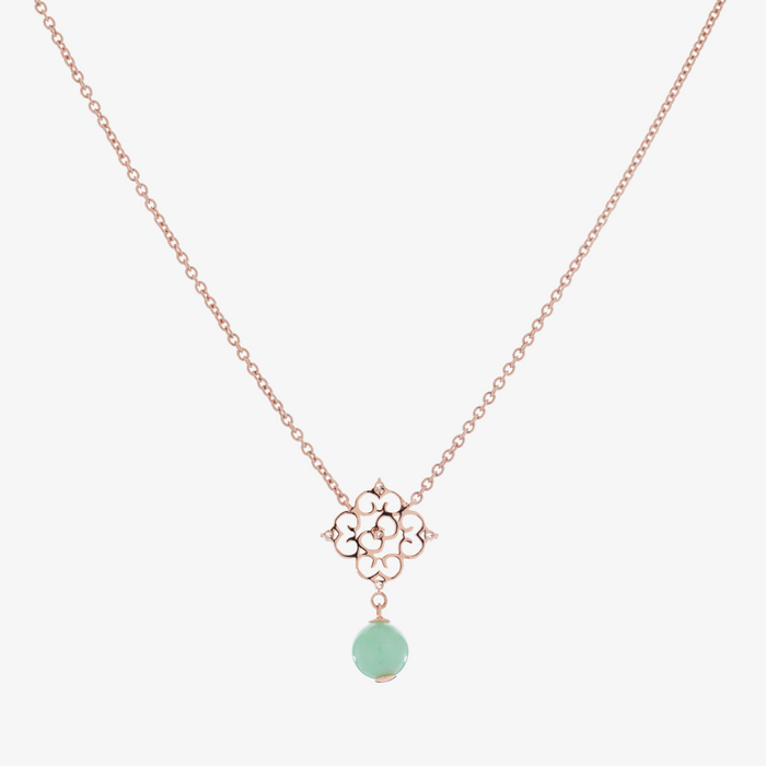 Blessings Jade Necklace (14K Gold) - Carrie K. 