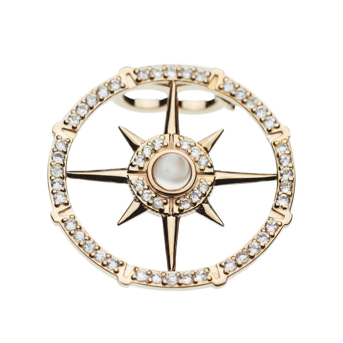 Compass Pearl Clip (9K Gold) - Carrie K. 