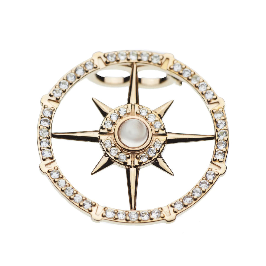 Compass Pearl Clip (9K Gold) - Carrie K. 