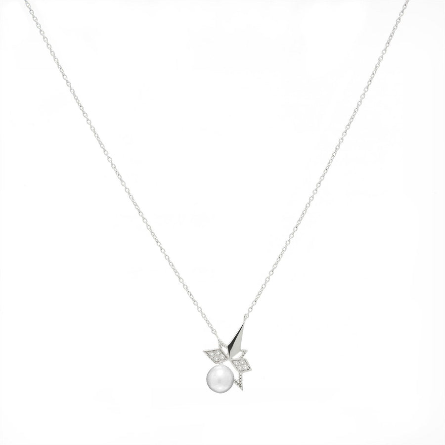Pearl Star Necklace (18K Gold) - Carrie K. 