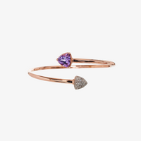 Trilliant Solitaire Twisty Bangle (14K Gold) - Carrie K. 