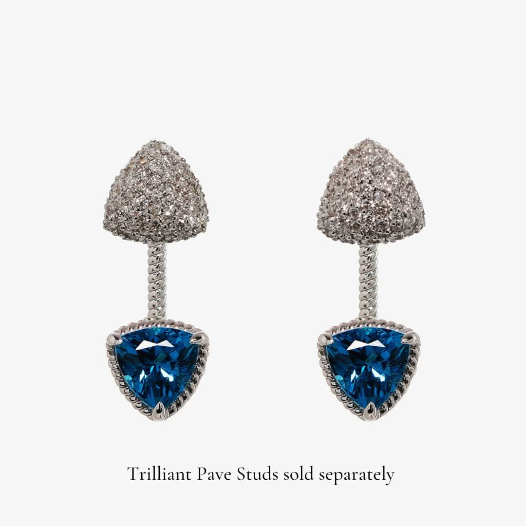 Trilliant Solitaire Ear Jacket (14K Gold) - Carrie K. 