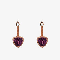 Trilliant Solitaire Ear Jacket (14K Gold) - Carrie K. 