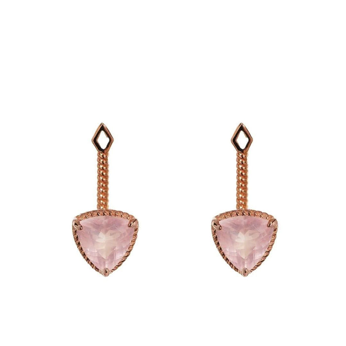 Trilliant Solitaire Ear Jacket (14K Gold) - Carrie K. 