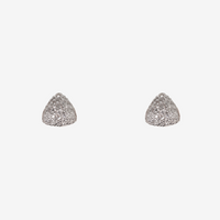 Baby Trilliant Pave Studs (14K Gold) - Carrie K. 