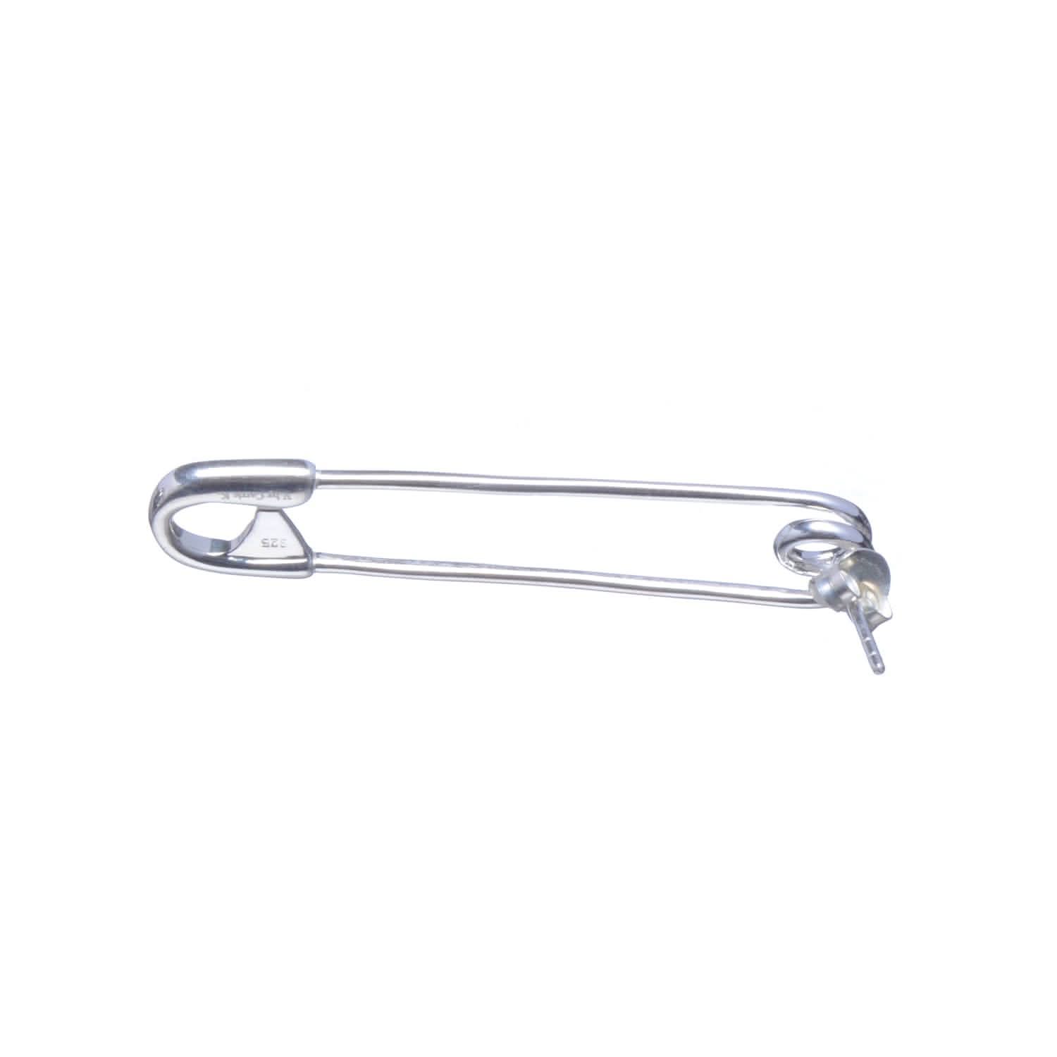 Reborn Large Safety Pin Earring - Carrie K. 