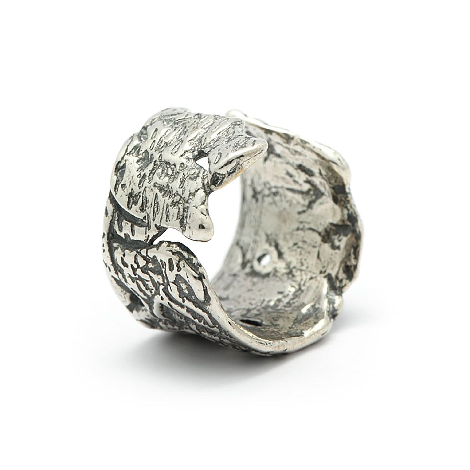 Silver Molten Wrap Ring - Carrie K. 
