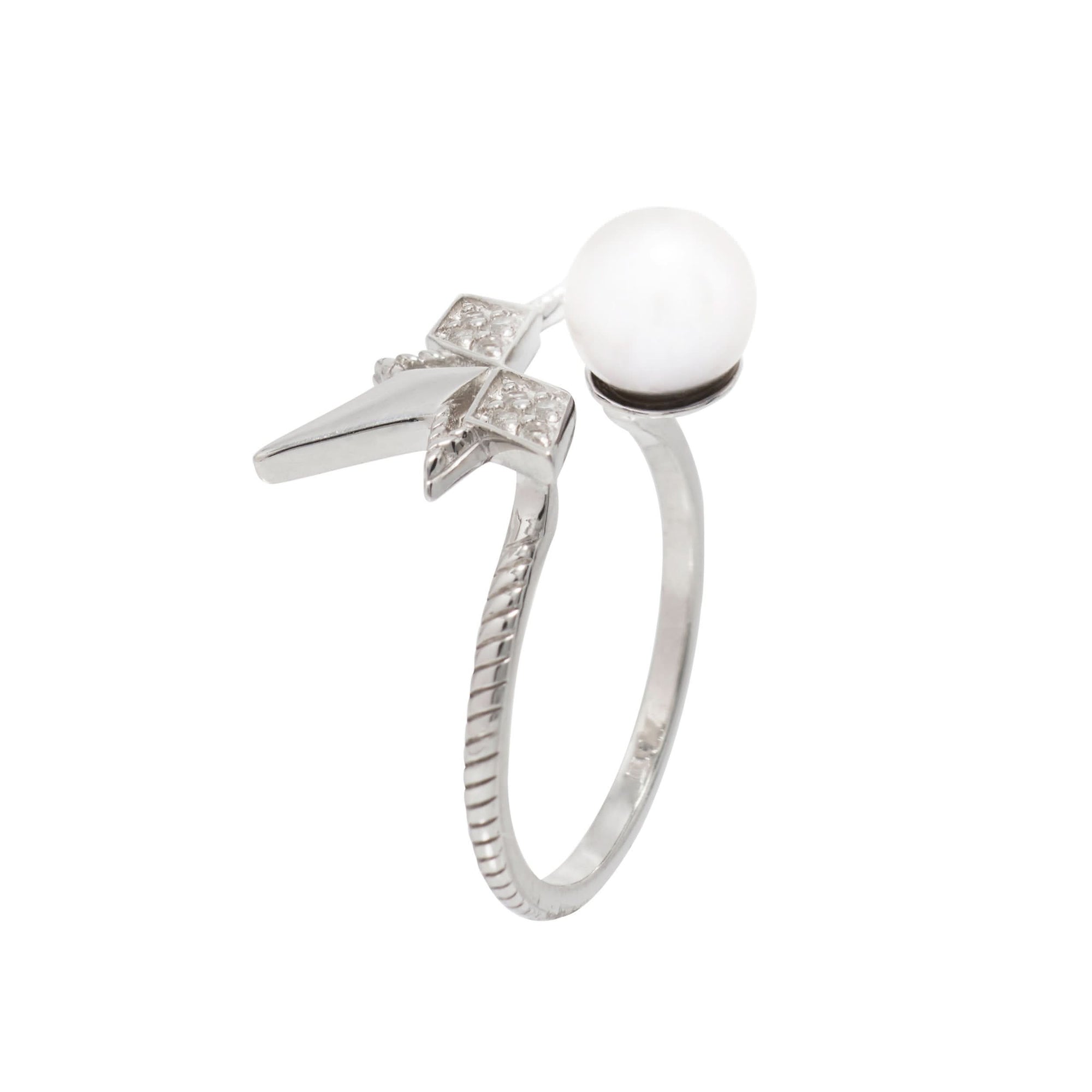 Pearl Star Ring (18K Gold) - Carrie K. 