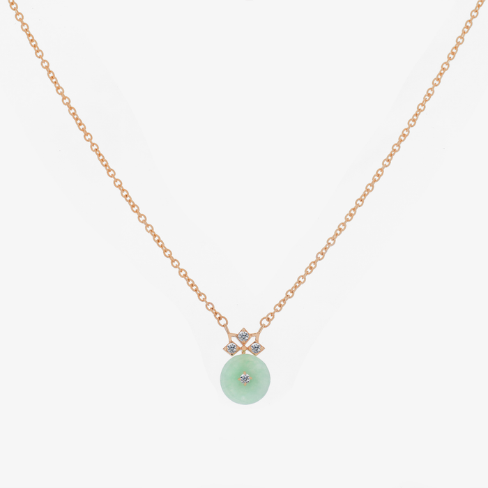 Star Mini Jade Necklace (14K Gold) - Carrie K. 