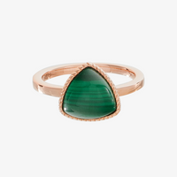 Trilliant Cabochon Ring (9K Gold) - Carrie K. 