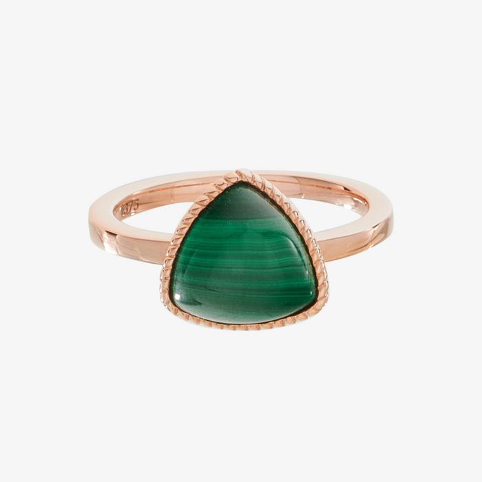 Trilliant Cabochon Ring (9K Gold) - Carrie K. 