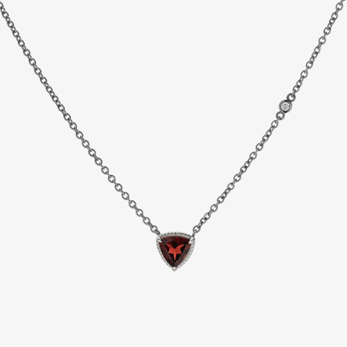 Trilliant Solitaire Necklace - Carrie K. 