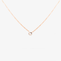 Star Mini Solitaire Necklace (9K Gold) - Carrie K. 