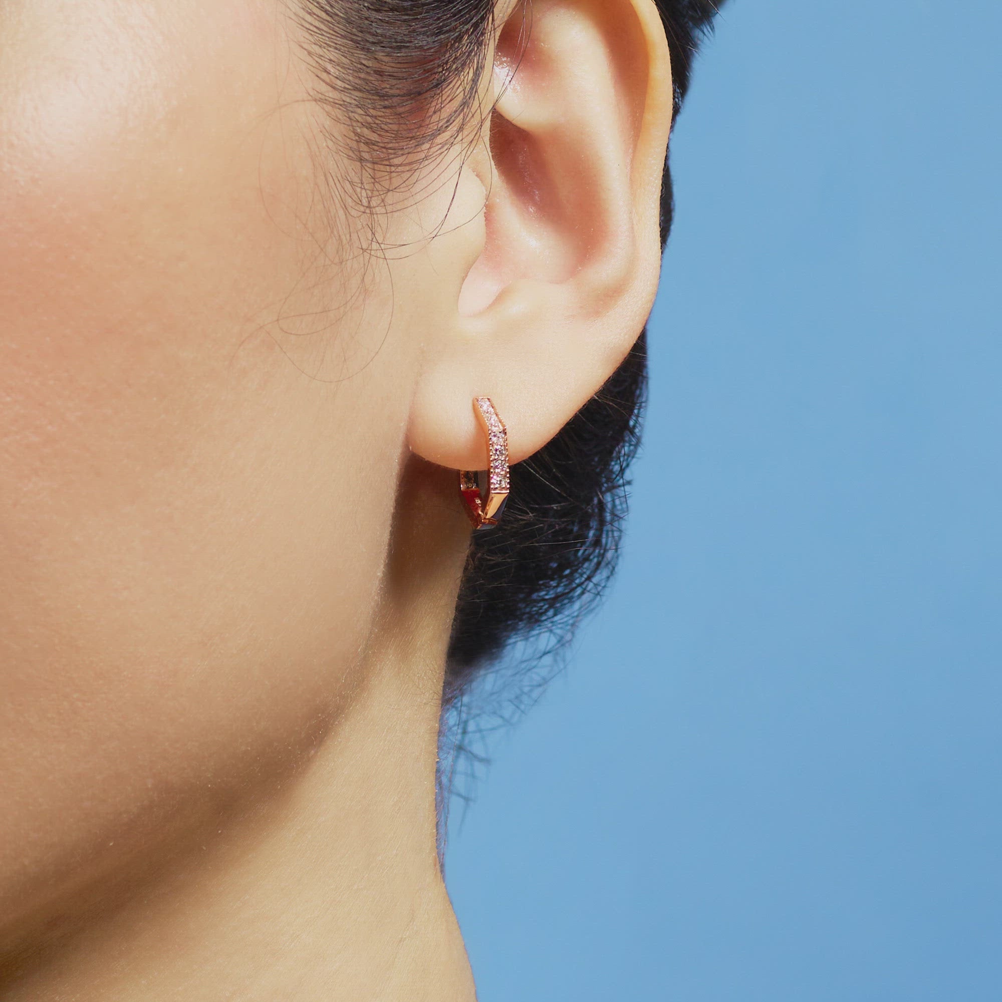 Hexa Hoop (14K Gold) - Carrie K.