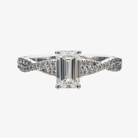 1.03ct Lab-Grown Diamond Infinity Solitaire Ring - Carrie K. 