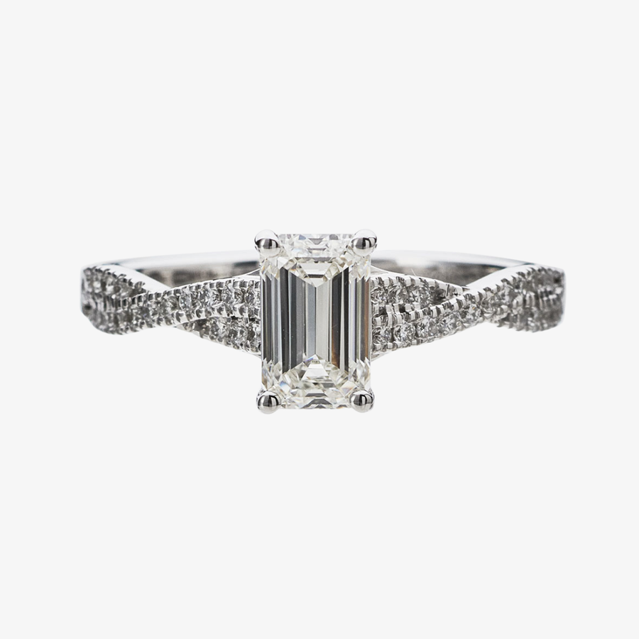 1.03ct Lab-Grown Diamond Infinity Solitaire Ring - Carrie K. 