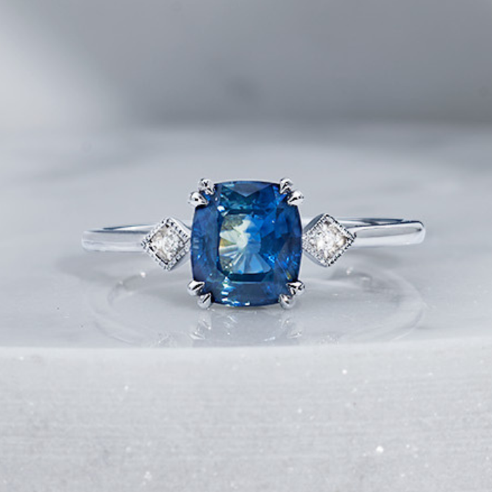 1.93ct Blue Sapphire Infinitude Ring - Carrie K. 
