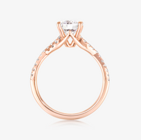 0.97ct Lab-Grown Diamond Infinity Solitaire Ring - Carrie K. 