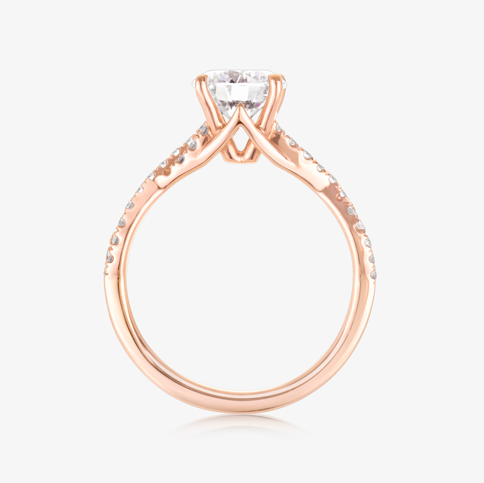 0.97ct Lab-Grown Diamond Pinnacle Infinity Full Diamond Ring - Carrie K. 