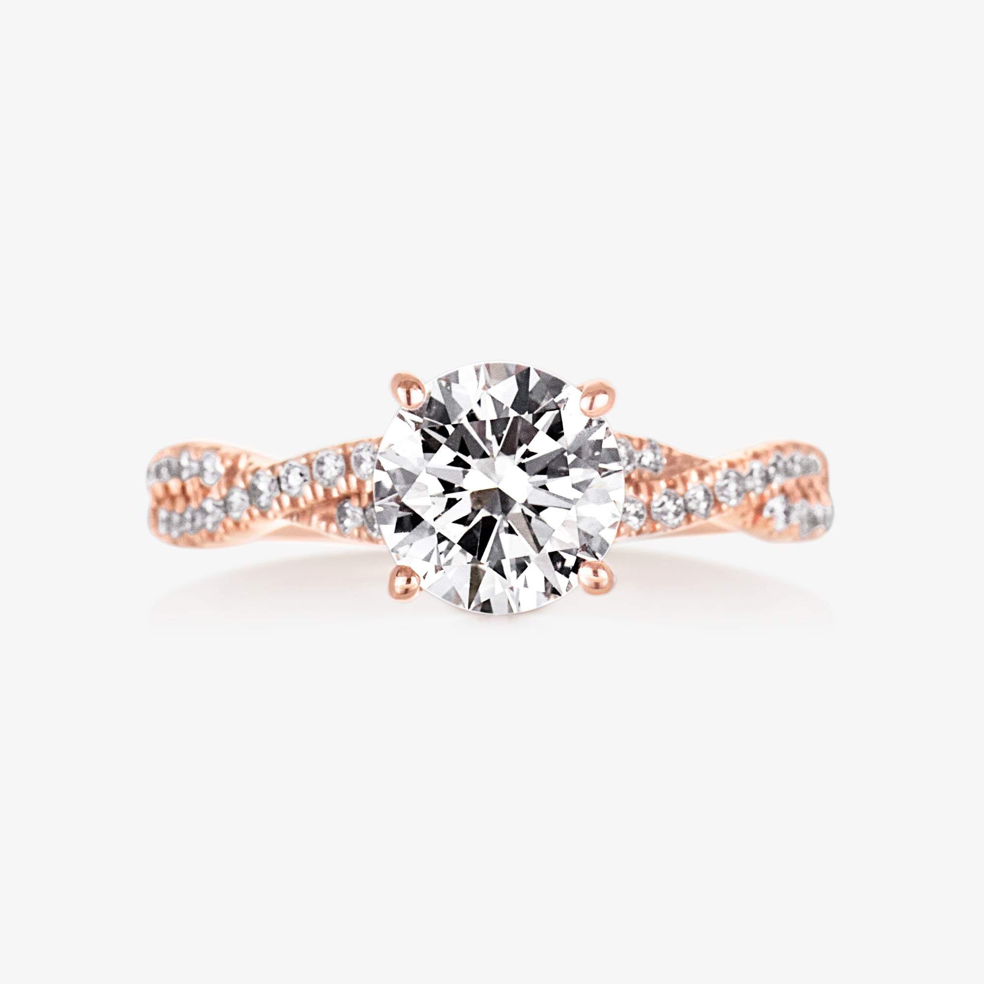 0.97ct Lab-Grown Diamond Infinity Solitaire Ring - Carrie K. 