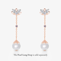 Lotus Ear Studs (14K Gold) - Carrie K. 