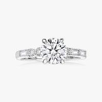 Milgrain Morse Solitaire Ring - Carrie K. 