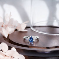 1.02ct Blue Sapphire Atria Ring - Carrie K. 