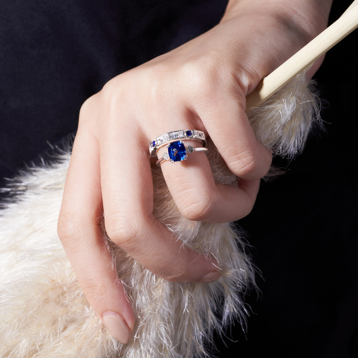 1.93ct Blue Sapphire Infinitude Ring - Carrie K. 