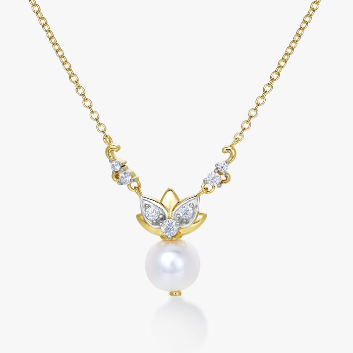 Lotus Pearl Necklace - Carrie K. 